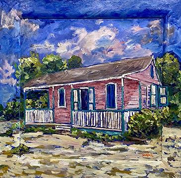 Saba The Pink House 30x30 SABA8150